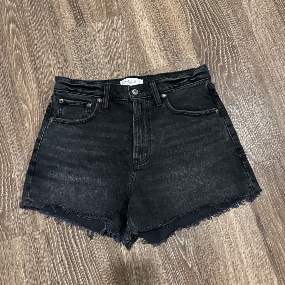 Black Abercrombie denim shorts